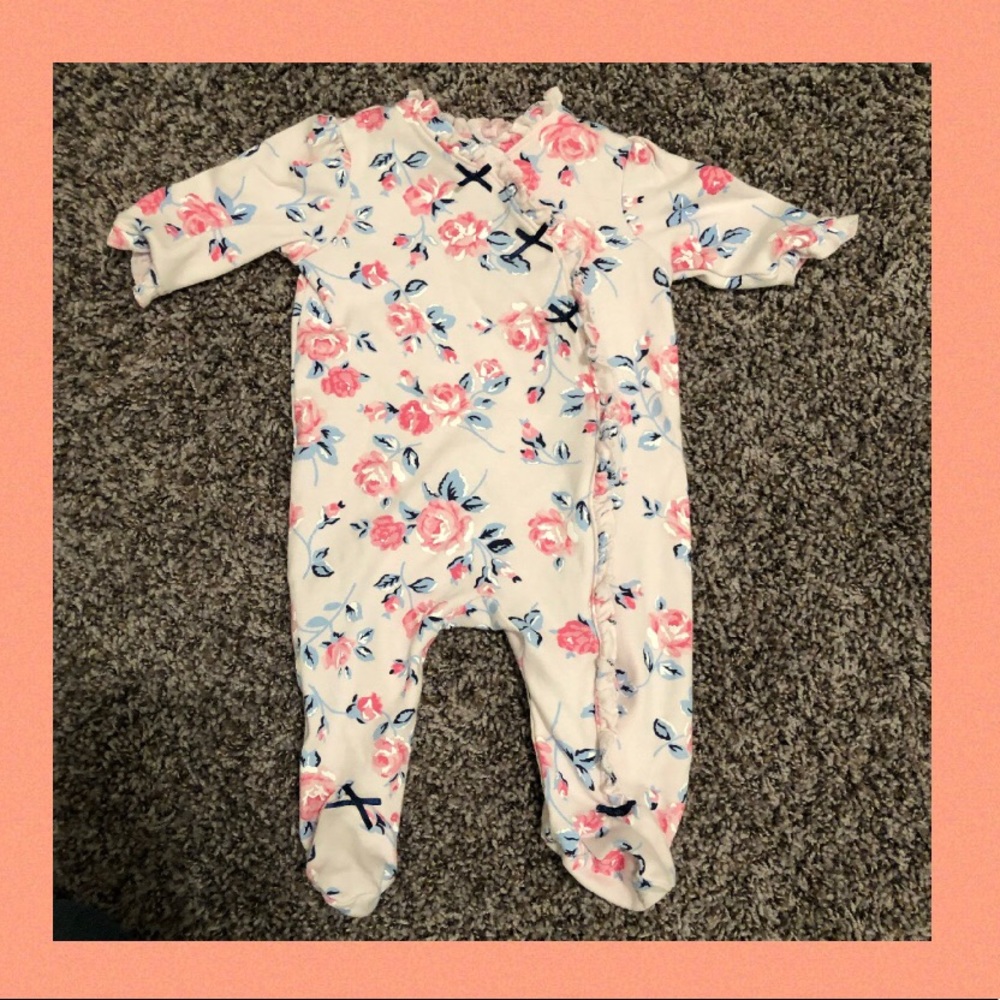 Newborn floral sleeper